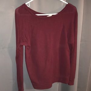 Maroon Long Sleeve T-Shirt